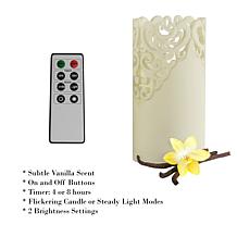 Hastings Home LED Candles with Remote Control Set of 3 - Ivory