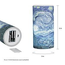 Hastings Home LED Starry Night Vanilla Scented Candle with Remote