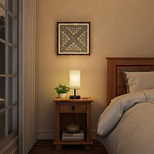 Hastings Home Minimalist LED Lamp with USB Port - Tan-Brown