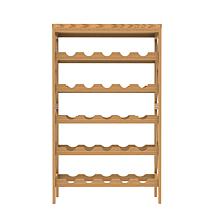 Hastings Home Rustic Space-Saving Wine Rack - Brown