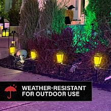 Haunted Hill Farm 1-Ft. Lantern Stakes with Lights, Set of 6