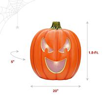 Haunted Hill Farm 1.8-Ft. Pumpkin Flatback Décor
