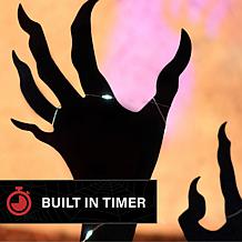 Haunted Hill Farm 2-Ft. LED Metal Zombie Hands Coming From Ground D...