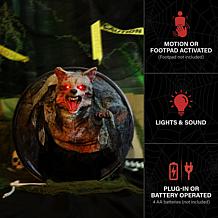 Haunted Hill Farm 2-Ft. Zombie Raccoon Animatronic