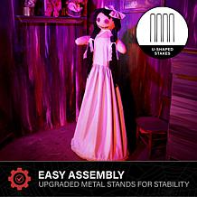 Haunted Hill Farm 4.9-Ft. Walking Girl Animatronic