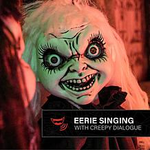 Haunted Hill Farm 5-Ft. Standing Animated Girl Twins Animatronic