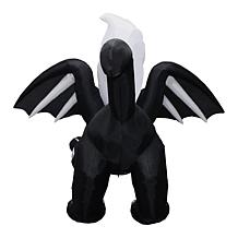 Haunted Hill Farm 5' Tall Pre-lit Inflatable Black Cat Bat and Ghost