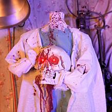 Haunted Hill Farm 5.2-Ft. Standing Shaking Headless Doctor Animatronic