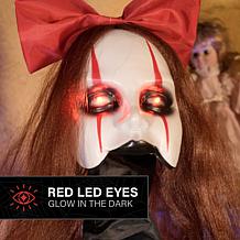 Haunted Hill Farm 5.4-Ft.Standing Pop-Up Creepy Lady Animatronic