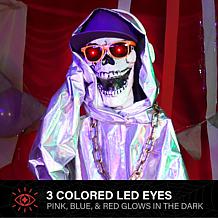 Haunted Hill Farm 5.6-Ft. DJ Skeleton Animatronic