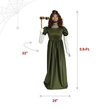 Haunted Hill Farm 5.8-Ft. Bridgertomb Woman Animatronic