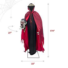 Haunted Hill Farm 5.9-Ft. Decapitated Vampire Holding Head Animatronic
