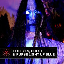 Haunted Hill Farm 6.9-Ft. Tall Specter Lady Animatronic