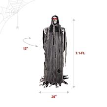Haunted Hill Farm 7.1-Ft. Standing Animated Reaper Animatronic