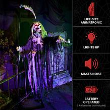 Haunted Hill Farm 7.4-Ft. Floating Reaper Animatronic