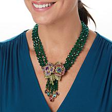 Heidi Daus Captivating Corsage Crystal Beaded Necklace