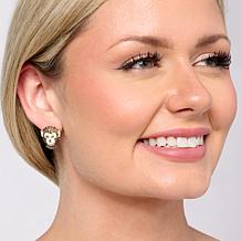 Heidi Daus Critter Crazy Crystal and Enamel Stud Earrings