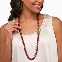 Heidi Daus "Dragon" Crystal 36" Bead Necklace