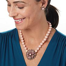 Heidi Daus Forget-Me-Not Necklace and Earrings Set
