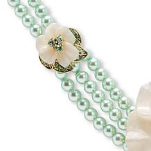 Heidi Daus Glamorous Gardenia 16-1/2" Crystal Drop Necklace