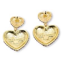 Heidi Daus HD Love Gold-Tone Textured Earrings