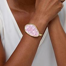 Heidi Daus Heidi Illustrated Simulated Mother-of-Pearl Bangle Cuff