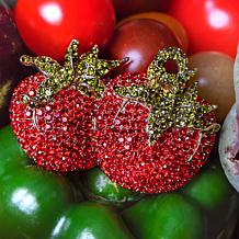 Heidi Daus Jersey Tomato Crystal Pin