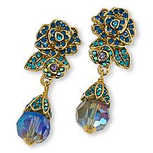Heidi Daus Madame Butterfly Pavé Crystal Drop Earrings