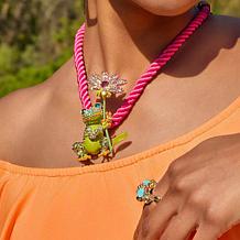 Heidi Daus Made in the Shade Multicolor Crystal and Enamel Critter Pin