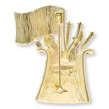 Heidi Daus Rocket's Red Glare Red, White Blue Crystal Pin