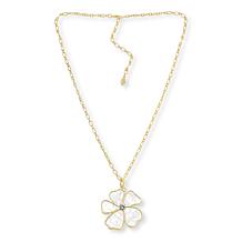 Heidi Daus Shell-Tastic Mother-of-Pearl Color Pendant Necklace