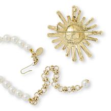 Heidi Daus Sparkler Alert Enhancer Pin Necklace