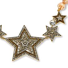 Spilla Heidi Daus Sparkling Smooch Cristalli Multicolore - Nuova Con Etichette