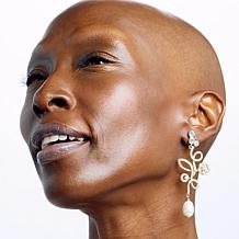 Heidi Daus Sweet Nothings Crystal Bronzetone Dangle Earrings