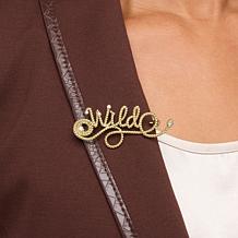 Heidi Daus Wild Crystal-Accented Lasso Pin