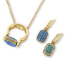 Heidi Daus You're Gonna Flip Pavé Crystal Convertible Jewelry Set