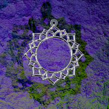 Heights Jewelers Sterling Silver Crown Chakra Earrings