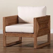 Helina Bohemian Arm Chair with Woven Seagrass