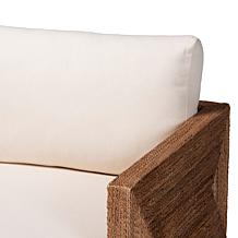 Helina Bohemian Arm Chair with Woven Seagrass
