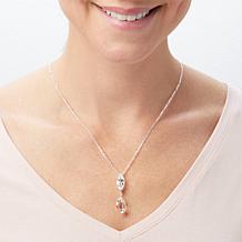 Herkimer "Diamond" Quartz Marquise/Natural Pendant with Chain