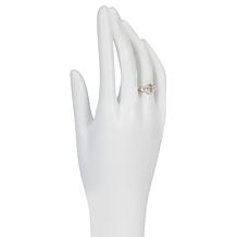 Herkimer Mines "Diamond" Quartz Branch Ring and Hoop Earrings Set