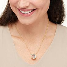 Herkimer Mines "Diamond" Quartz Faceted Drop Chain Necklace