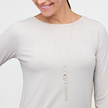 Herkimer Mines "Diamond" Quartz Silvertone Multi-Dangle Necklace