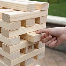 Hey! Play! Nontraditional Giant Wooden Blocks Tower Stacking Game  