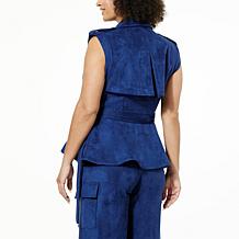 HFR x Undra Celeste Faux Suede Trench Vest