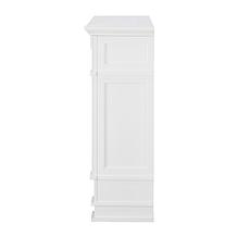 Highgate Faux Cararra Marble Media Electric Fireplace