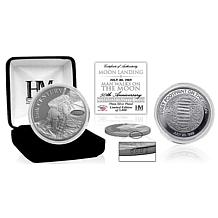 Highland Mint Moon Landing "Man Walks on the Moon" Silver Mint Coin