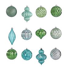 Holiday Lux Shatterproof, 12 Count Christmas Tree Ornament Set, 100...