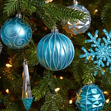 Holiday Shatterproof, 52 Count Christmas Tree Ornament Box Set, 80m...