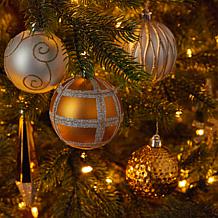 Holiday Shatterproof, 52 Count Christmas Tree Ornament Box Set, 80m...